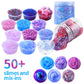Crystal Unicorn Slime Kit for Girls 4-12: All-in-One Set with Butter, Glimmer Crunchy, Galaxy, Foam & Jelly Beans Slime - Perfec