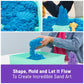 Kinetic Sand Sandbox Set, 1lb Blue Play Sand, Sandbox Storage, 4 Molds and Tools, Sensory Toys for Kids Ages 3+