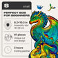 Unidragon Wooden Puzzles For Adults Unique Jigsaw Puzzles - Small Guarding Dragon Small 6.2' ?10.3 97 Pcs Deko With Cut 0.03 Mm Wood Accuracy Animal