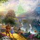 Ceaco - Thomas Kinkade - The Wizard Of Oz - Dorothy Discovers Emerald City - 750 Piece Glitter Jigsaw Puzzle