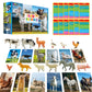 12 Pcs Farm Animal Figurines With 12 Introducing Flashcards, Realistic Farm Animals Playset Montessori Toys Science Educational Matching Game For Homeschool Preschool Toddler Kids