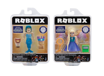 Roblox Celebrity Collection - Neverland Lagoon: Crown Collector + Royale High School: Enchantress Two Figure Bundle [Includes 2 limited availability Virtual Items]
