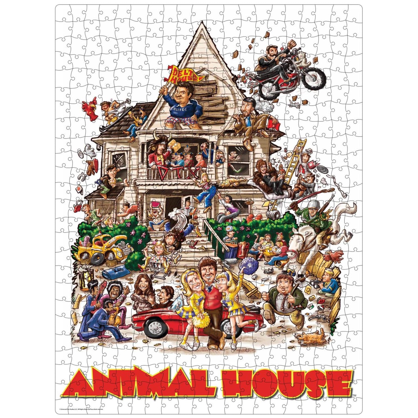 Spin Master Animal House 500-Piece Puzzle in Retro VHS Case - Plastic, 1 Size