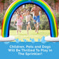 Splashin'Kids Outdoor Rainbow Sprinkler Super Toddler Water Toys For Children Infants Boys Girls And Kids Perfect Outside Inflat