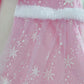 Purfeel Girls Elsa Cape Kids Warm Hooded Cloak Dress Up Princess Cape L 7-10Years