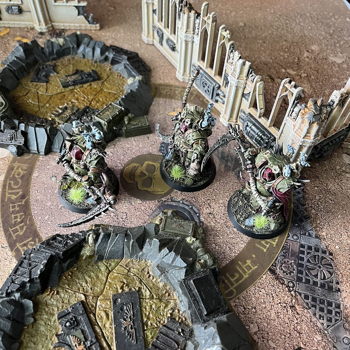 Jucoci Objective Point Markers 6Pcs Set Objective Marker Compatible With Wh40K Wargame (Miniature Not Included)