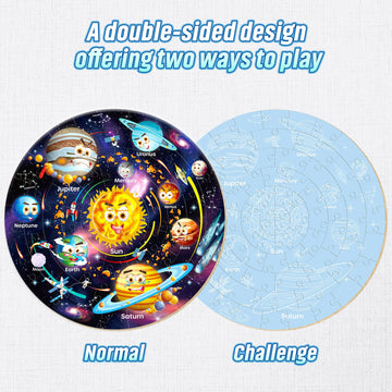 Synarry Solar System Floor Puzzles For Kids Ages 4-8, Large 70 Piece Jigsaw Puzzles For Kids Ages 4-6, Space Planet Astronaut Toys Gifts Puzzles For 3-5 5-7 8-10 Years Old Toddlers Boys Girls Children