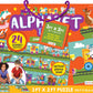 Bendon Alphabet Letter Train Shaped Jumbo Jigsaw Floor Puzzle (24 pcs, 3 x 2 feet Long) - Kids Vehicle Puzzles, Large Floor Puzz