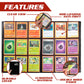 Monster Binder - 9 Pocket Trading Card Album - Matte Sky Blue (Anti-theft Pockets Hold 360+ Yugioh  Pokemon  Magic the Gathering Cards)