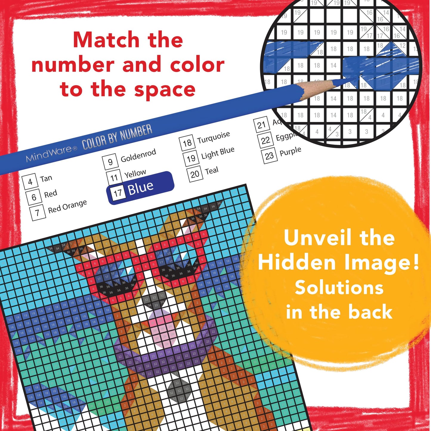 MindWare Color by Number Mystery Mosaics: (Book 14)