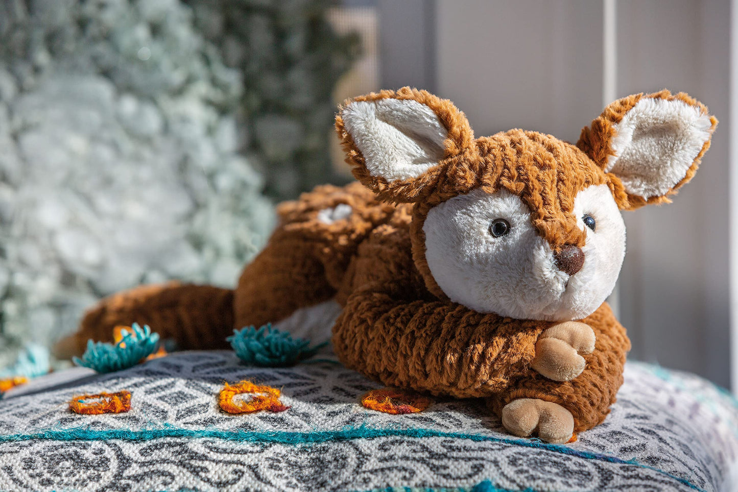 Mary Meyer Stuffed Animal Cozy Toes Soft Toy, 17-Inches, Fawn