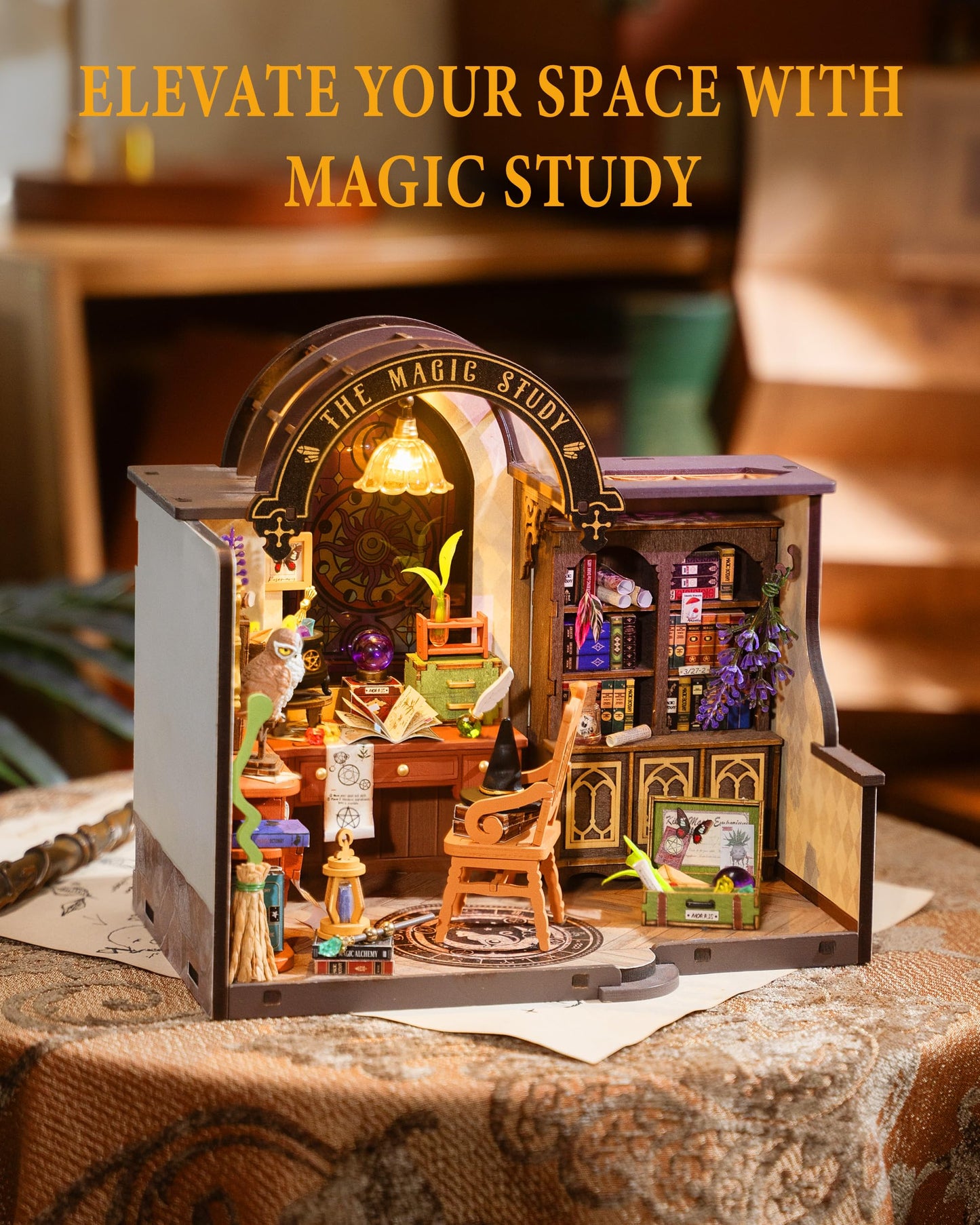 Rowood Miniature House Kit,Diy Miniature Dollhouse Kits For Adults,Mini House Craft Kits For Women With Led,Christmas Birthday G