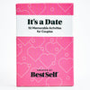 BestSelf Its A Date - 52 Memorable Date Ideas for Couples - A Fun Date Night Card Game to Add to Your Couples Games Collection.