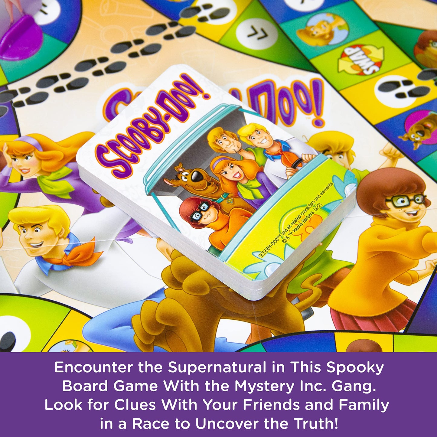 Aquarius Scooby-Doo Journey Board Game - Fun For Kids & Adults - Officially Licensed Scooby-Doo Merchandise & Collectibles (97018), Blue, White, Orange, For 96 Months