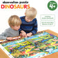 Banana Panda Dinosaur Puzzle For Kids - Large 60-Piece Observation Floor Puzzle With Seek And Find Activity - Includes Big Poster With Facts For Learning More About Dinosaurs - For Ages 4-8 Years