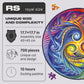 Unidragon Original Wooden Jigsaw Puzzles - Mandala Spiral Incarnation, 700 Pcs, Royal Size 17.7''X17.7'', Beautiful Gift Package