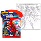 Marvel Store Spiderman Imagine Ink Coloring Book Set -- 2 Mess-Free Books with Stickers,No Mess Magic Pens,Games,Puzzles,Mazes,A