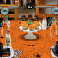 Halloween Tablecloth 3Pcs Orange Spider Web Tablecloth Halloween Party Decorations Supplies Rectangular Spider Cobweb Plastic Table Cover For Halloween Baby Shower, Birthday Decorations - 54' X 108'