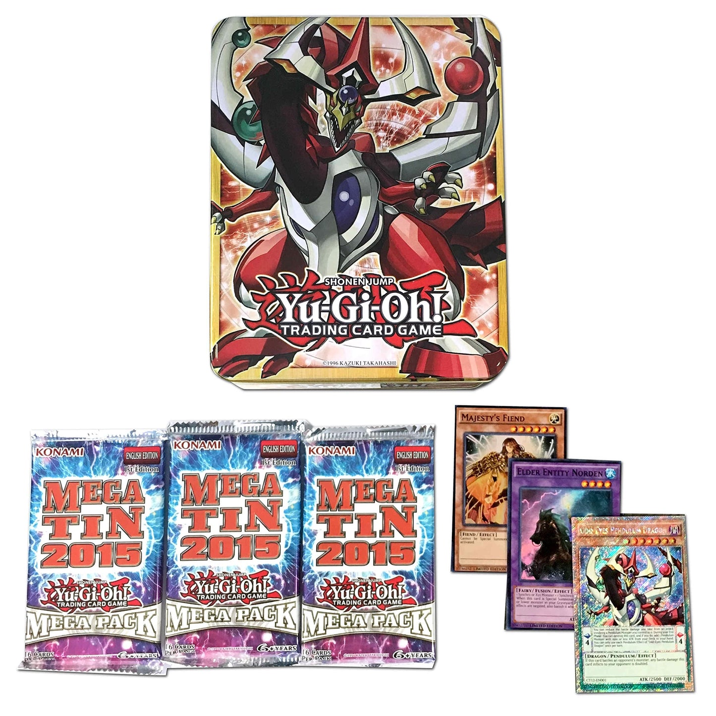 Yu-Gi-Oh! Cards 2015 Odd-Eyes Pendulum Dragon Mega Tin | 2 Super Rare Cards | Genuine Cards