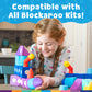 Blockaroo Magnetic Foam Bath Building Blocks - 50-Piece Trunk Set, Preschool Toys, Bathtub Toys, Sensory Toys, Engineering Toys For Kids 3-5