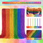Shaoqinlin 102 Pcs Pride Beads Necklaces, Pride Accessories, Rainbow Beads Necklaces Bulk, Gay Lesbian Pride Month Parade Throws