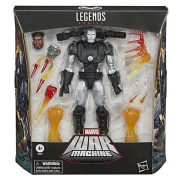 Marvel Legends Series War Machine 6-inch Action Figure, Black, Premium Design, Includes 8 Accessories, Model E9301