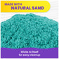 Kinetic Sand Twinkly Teal 2lb Bag - All-Natural Shimmering Play Sand for Kids, Ideal for Squishing and Molding