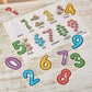 Melissa & Doug Lift & See Numbers Wooden Peg Puzzle - 10 Pieces - Fsc Certified