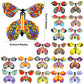 Lomimos 40Pcs Flying Butterfly, Magic Wind Up Butterfly Toy Gift For Kids Surprise Explosion Box Wedding Birthday Party Book Gre