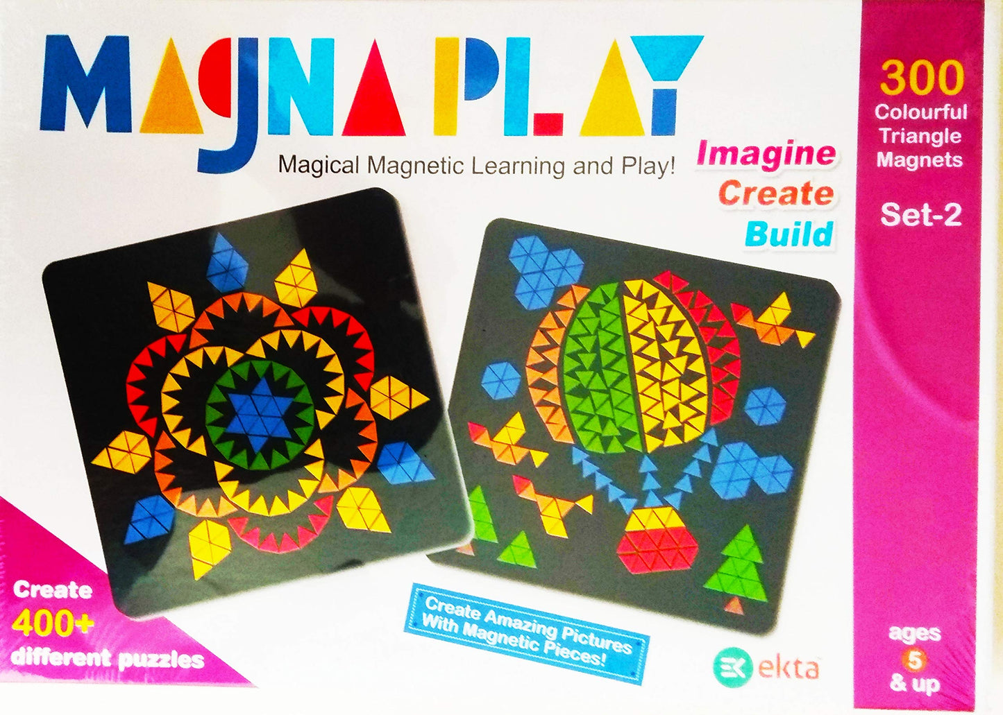 Ekta Magna Play Set2 For Kids 5+ Yrs/Birthday Gift Multi Color, 1 Piece