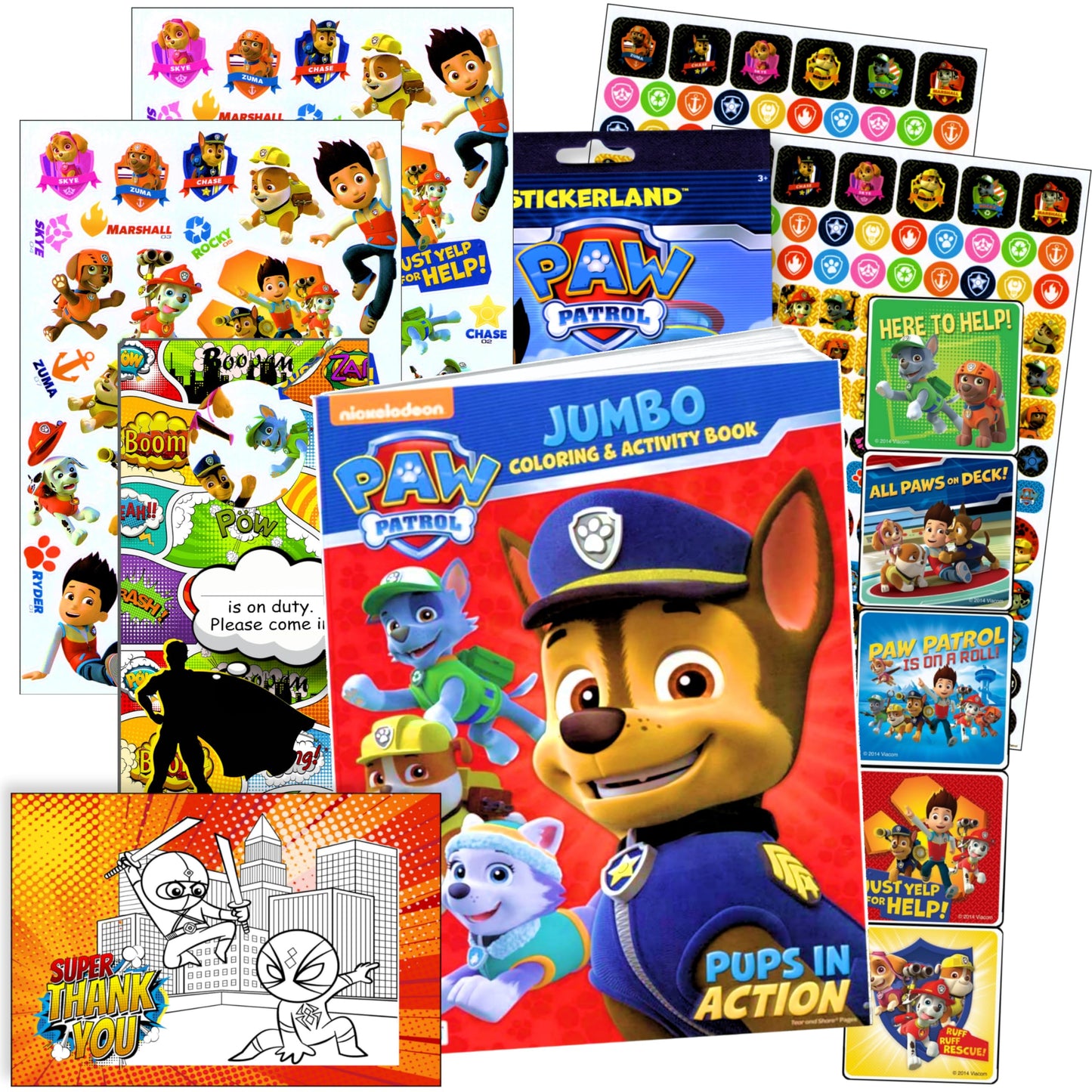PAW Patrol Coloring Book and Stickers - 295 Stickers! by Stickerland
