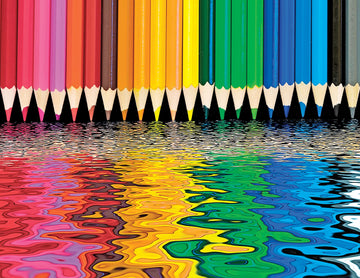 Springbok Pencil Pushers 500 Piece Jigsaw Puzzle For Adults And Kids Features A Rainbow Of Colored Pencils - Made In The Usa With Interlocking Pieces That Snap Perfectly In Place.