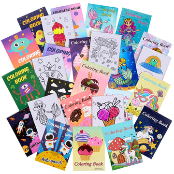 Playbees Assorted Coloring Books - 20PK - 5 Unique Themes - Kids Coloring Books Bulk for Ages 3-8 - Educational Art Gifts, Creat