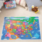 Peaceable Kingdom United States Floor Puzzle for Kids - USA States & Capitals Map for Ages 5+, Preschool Toy for Boys & Girls