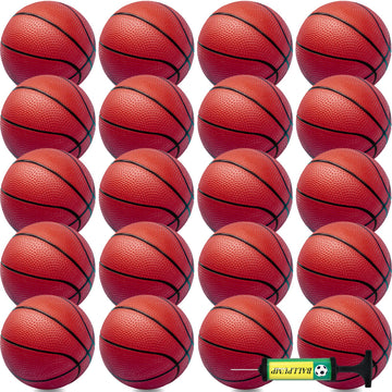 40Pcs 6'' Inflatable Mini Basketball Balls Bulk Inflatable Small Basketball Set, PVC Small Basketball for Over The Door Basketba