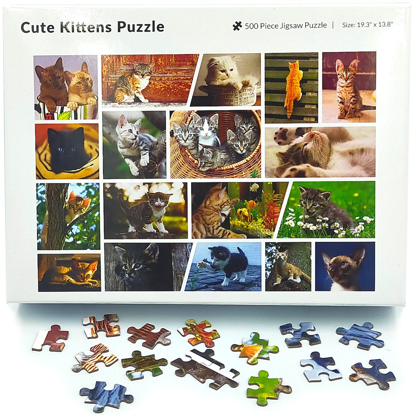 Better Me Cute Kittens 500-Piece Jigsaw Puzzle - Cat Lover Collage With Black Cats, Tabbies, Siamese & More, Fun Puzzle For Adults & Kids (500 Pieces)