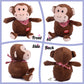 Hopearl Talking Monkey Repeats What You Say Nodding Electric Interactive Animated Toy Speaking Plush Buddy Birthday Festival For