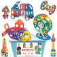 Gift Equals Love Gelmag Magnetic Blocks - 66 Pcs Of Magnetic Building Blocks, Constructing And Creative Learning Educational Nex