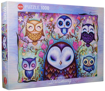 Heye 29768 Great Big Owl Puzzle (1000-Piece),Silver