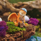 Top Collection Solar The Red Dragon - Mini Collectible Fantasy Figurine (Good Night Teddy Bear)