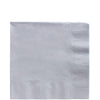 Amscan Big Party Pack Luncheon Napkins, 6.5 x 6.5, Silver