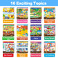 Hoqeewipe Search And Find Books For Kids, Reusable Art And Craft Supplies For Toddlers - Preschool Learning Activity, Gifts For