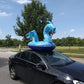 Giant Inflatable Dragon Pool Float, Cool ice Dragon raft 9 Feet Long with Faster Valve, Pool Float Floatie Ride On Summer Beach