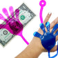 JA-RU Giant Snap Hand-Jumbo Sticky Hands Toy (1 Pack Assorted) Large Stretchy Sticky Hands Toy for Kids. Party Favors, Classroom