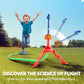 Joyin Dinosaur Toy Rocket Launcher For Kids, 6 Dinosaur Foam Rockets, Launch Up To 100 Ft, Family Fun, Birthdays, Gift For Kids Boys 3 4 5 6 7 8 Years Old