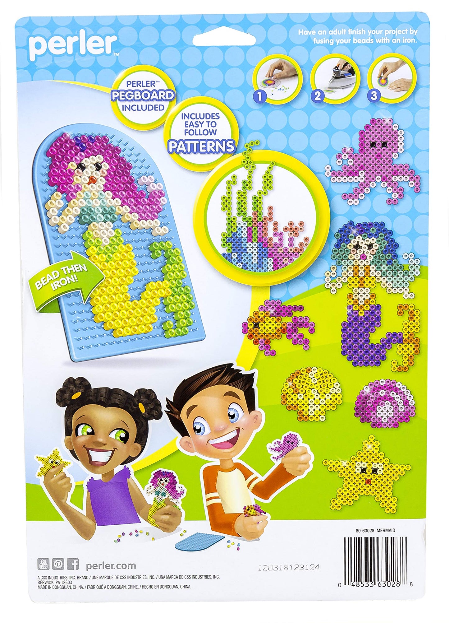 Perler Beads Mermaid and Ocean Animals Fused Bead Kit, 2002pc.