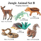 16Pcs Forest Animals Baby Figures, Woodland Creatures Baby Toy Figurines, Miniature Toys Cake Toppers Cupcake Toppers Birthday G
