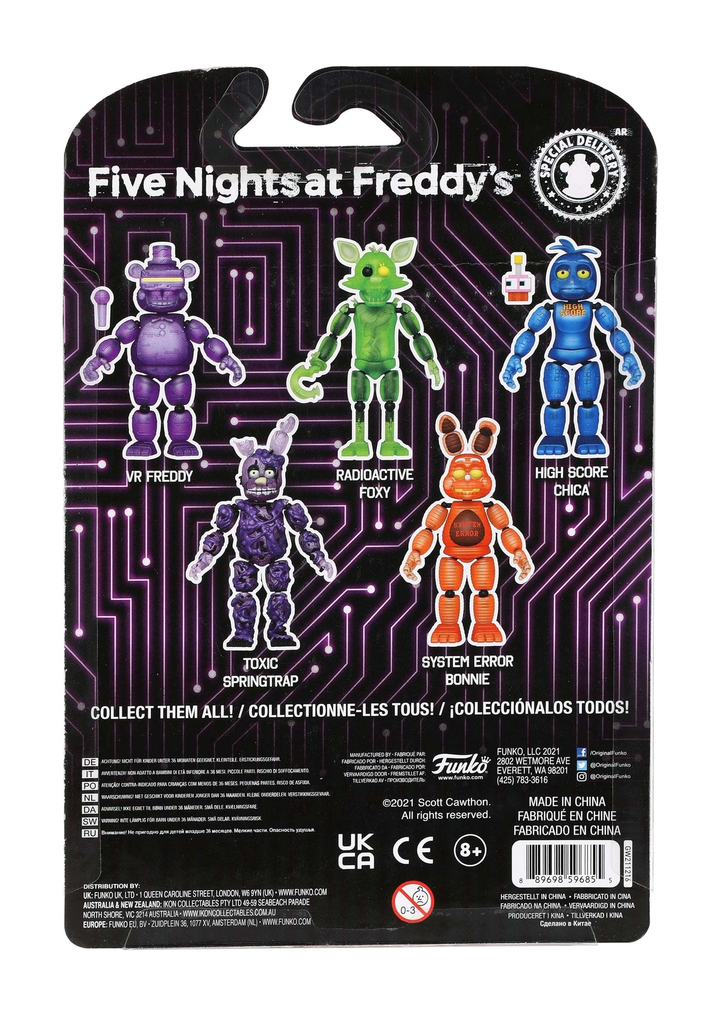 Funko Pop! Action Figure: Five Nights at Freddy's - System Error Bonnie, Glow in The Dark, Vinyl, Multicolor, Model 59685