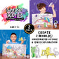 Creativity For Kids Wonder Worlds 3D Coloring Craft Kit 2 Pack: Outer Space And Underwater Voyage - Gifts For Boys And Girls Ages 5-8+