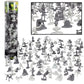 Halloween Zombie Action Figures Big Bucket of 100 Zombies w 14 Unique Sculpts Zombies, Pets, Graves & Humans for Playtime, Dec